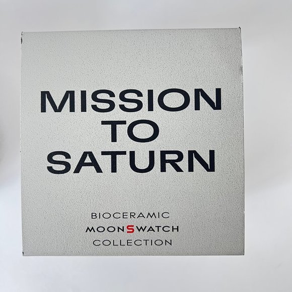 Authentic Swatch X Omega SO33T100 Bioceramic Moonswatch Mission to Saturn-Unisex - Picture 7 of 9